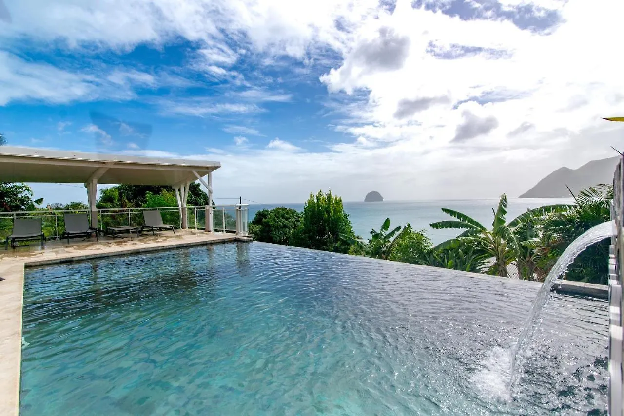 Duplex Luxury Avec Piscine A Debordement Et Vue Panoramique - Bed And Coffee Luxury Apartment Le Diamant Martinique